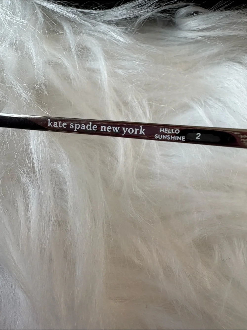 kate spade Silver Frame Sunglasses with Blue Gradient Lenses